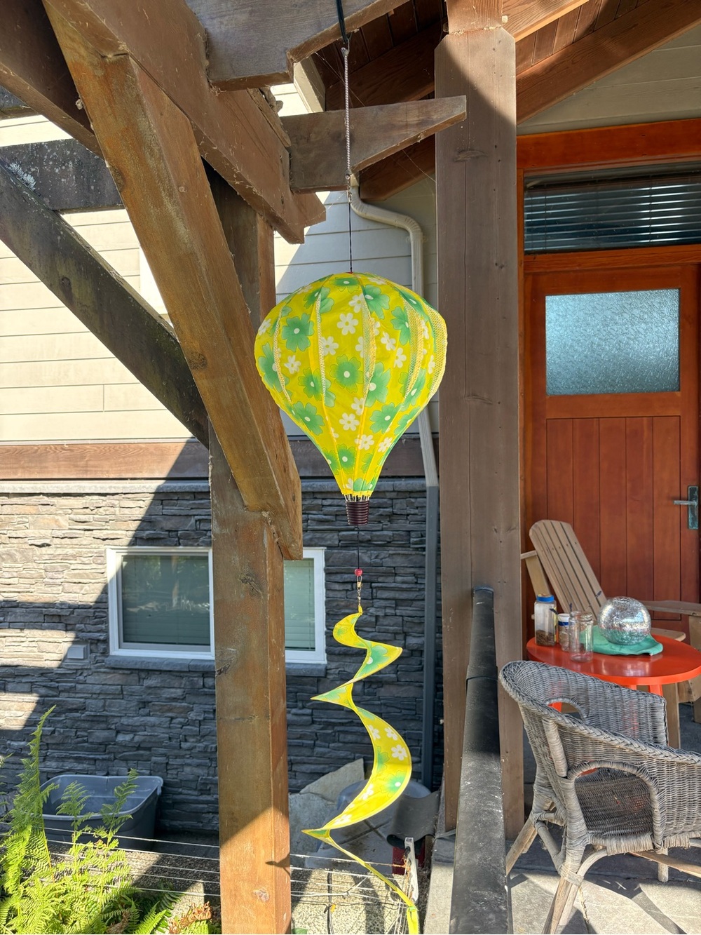 Hot air, balloon, wind spinner